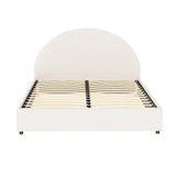 Beds & Bed Frames: Artiss Bed Frame Gas Lift Strorage Beds Base Platform Boucle Fabric Queen ELLA