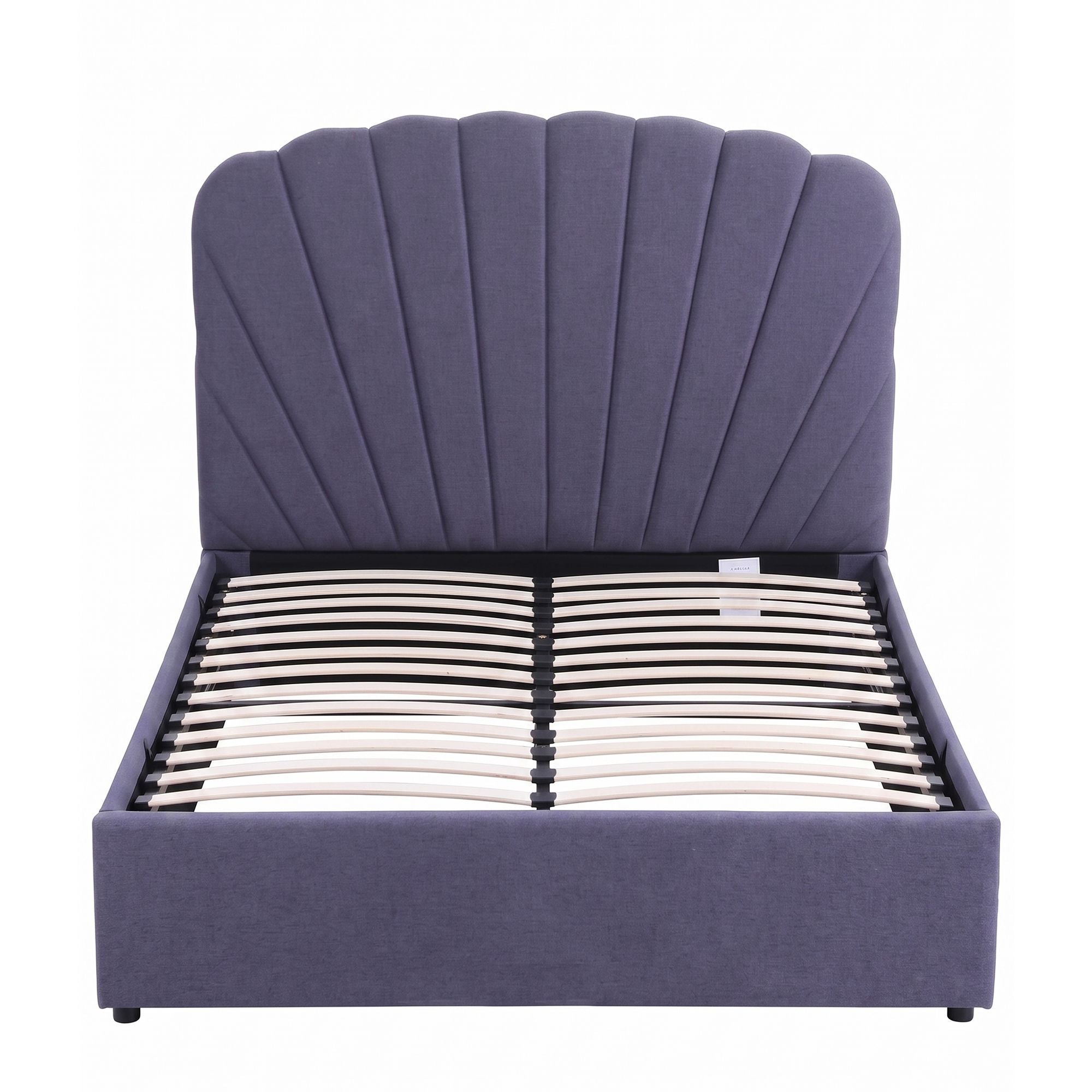 Artiss Double Bed Frame with Lift Up Storage and USB Ports Grey