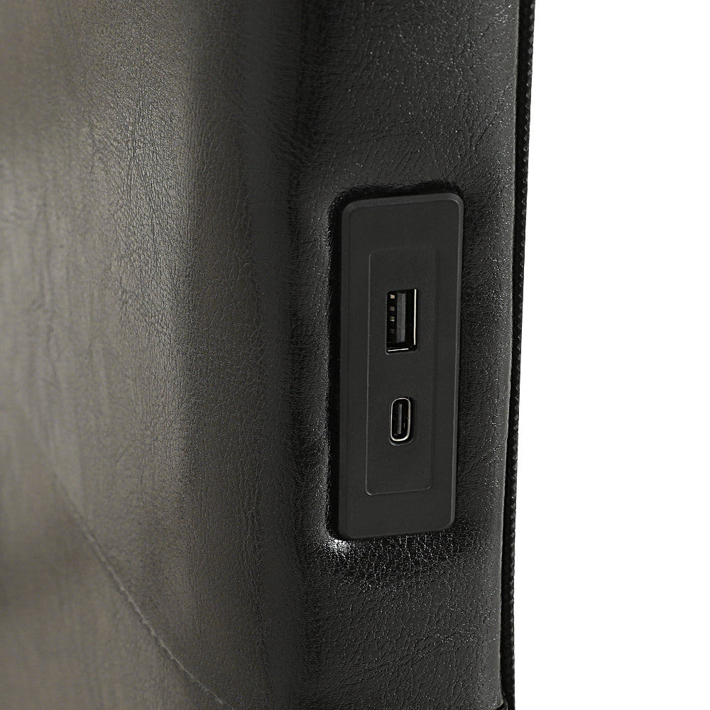 Beds & Bed Frames: Artiss Bed Frame Double Size LED Black RAVI
