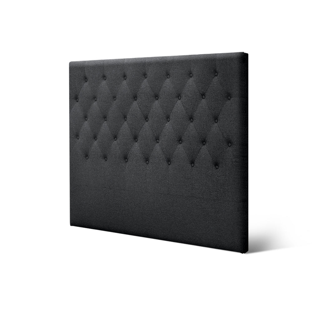 Headboards: Artiss Bed Head Headboard Double Size Fabric - CAPPI Charcoal