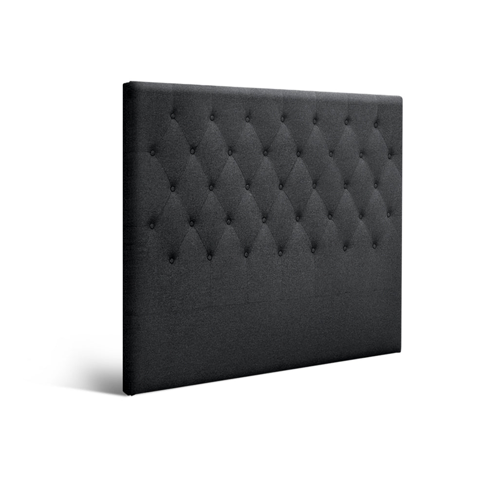 Headboards: Artiss Bed Head Headboard Double Size Fabric - CAPPI Charcoal
