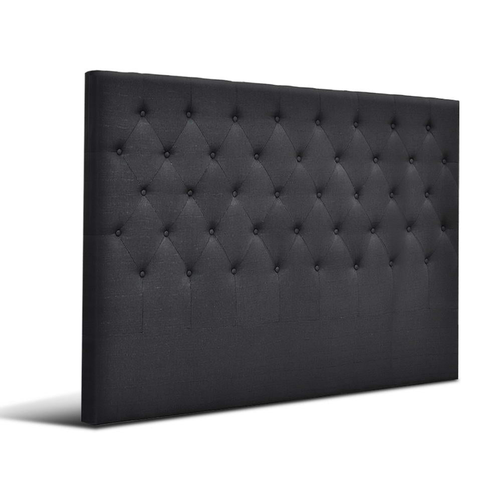 Headboards: Artiss Bed Head Headboard King Size Fabric - CAPPI Charcoal