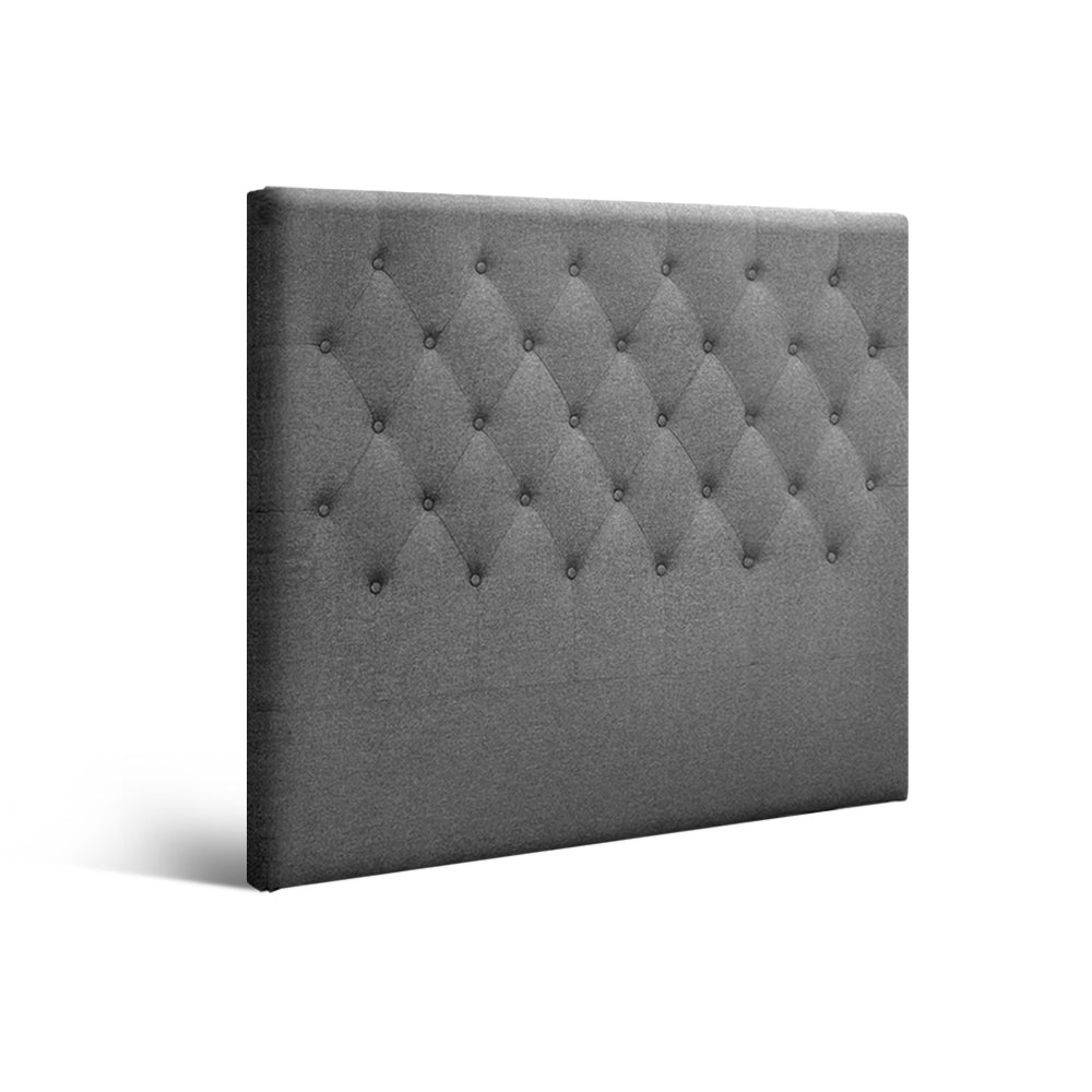 Headboards: Artiss Bed Head Headboard King Single Size Fabric - CAPPI Grey
