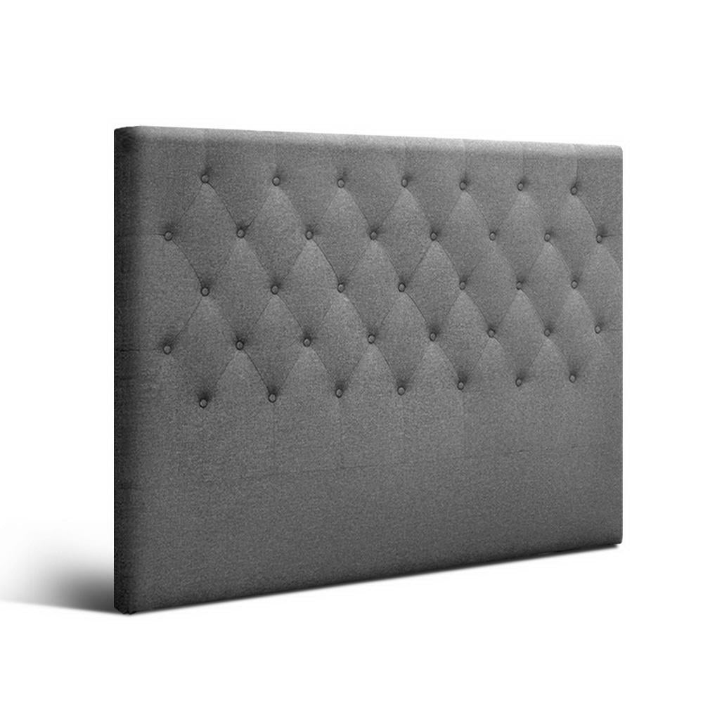 Headboards: Artiss Bed Head Headboard Queen Size Fabric - CAPPI Grey