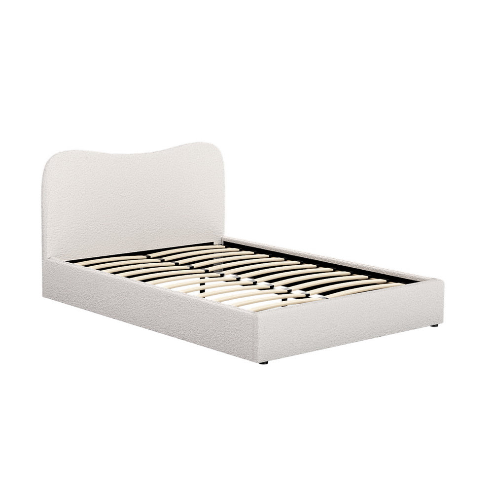 Beds & Bed Frames: Artiss Bed Frame Double Size Boucle DARA