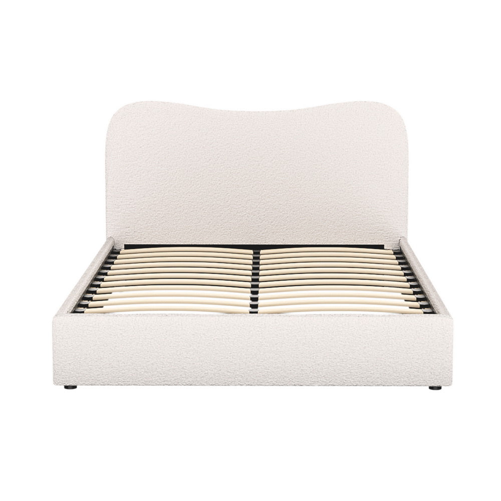 Beds & Bed Frames: Artiss Bed Frame Double Size Boucle DARA