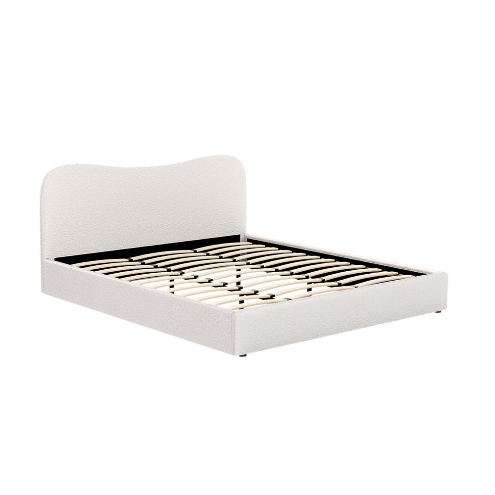 Beds & Bed Frames: Artiss Bed Frame King Size Boucle DARA