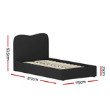Beds & Bed Frames: Artiss Bed Frame King Single Size Boucle DARA