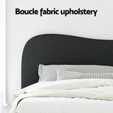 Beds & Bed Frames: Artiss Bed Frame King Single Size Boucle DARA