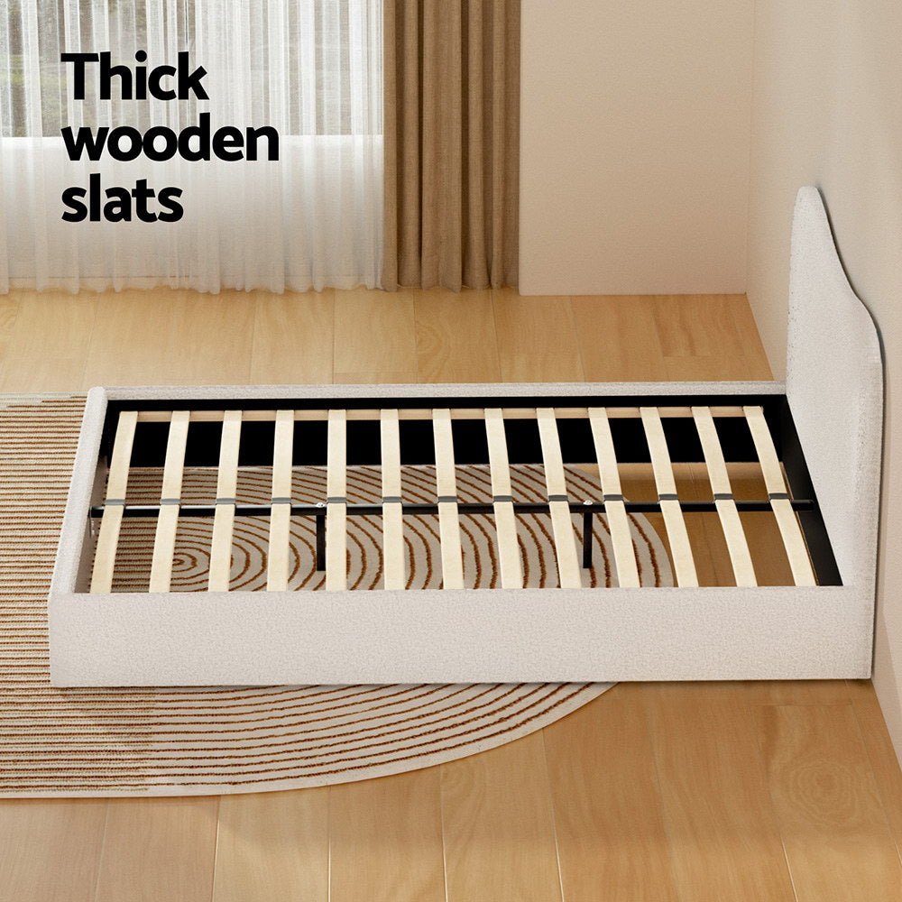 Beds & Bed Frames: Artiss Bed Frame Queen Size Boucle DARA