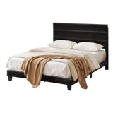 Beds & Bed Frames: Artiss Queen Bed Frame Upholstered Platform Base with Geometric Headboard Black Velvet