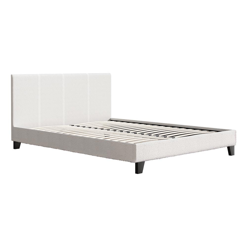 Beds & Bed Frames: Artiss Bed Frame Queen Size Boucle NEO