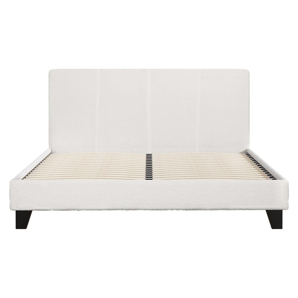 Beds & Bed Frames: Artiss Bed Frame Queen Size Boucle NEO