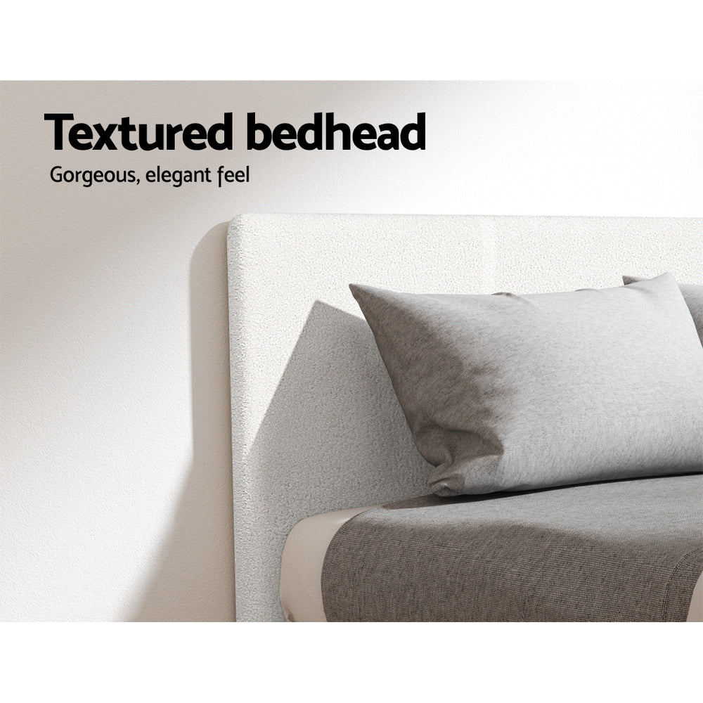 Beds & Bed Frames: Artiss Bed Frame Queen Size Boucle NEO