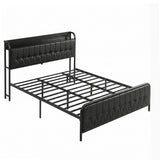 Artiss King Bed Frame with Storage Headboard SAA Certified Charging Station