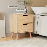 Beds & Bed Frames: Artiss Gas Lift Queen Bed Frame with Bedside Table Set Boucle Fabric Upholstered Platform Bed Nightstand