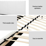 Beds & Bed Frames: Artiss Double Bed Frame and BedStory Hybrid Mattress Bundle with Headboard White