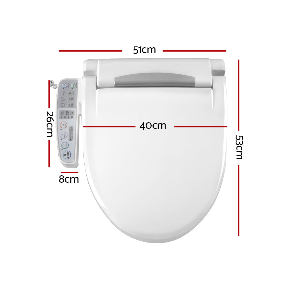 Bidets: Cefito Electric Bidet Toilet Seat Cover Auto Smart Water Wash Dry Panel Control