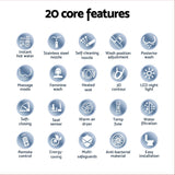 Cefito Electric Bidet Toilet Seat Cover LED Night Light Heated Seat with Remote