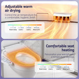 Bidets: Cefito Electric Bidet Toilet Seat Cover Heated Warm Water Dryer LED Night Light