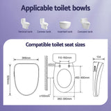 Bidets: Cefito Smart Electric Bidet Toilet Seat Wireless Remote Heated Dryer Auto Wash