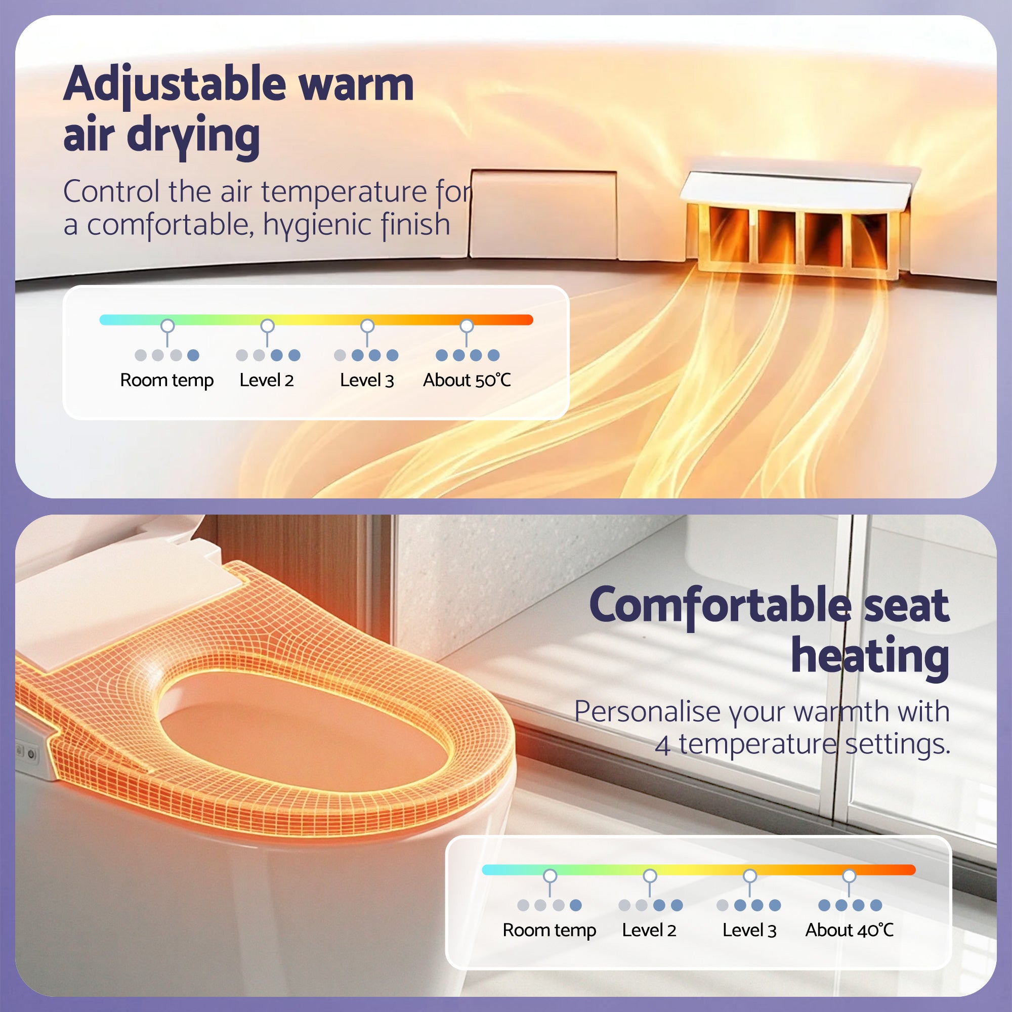Bidets: Cefito Smart Electric Bidet Toilet Seat Wireless Remote Heated Dryer Auto Wash