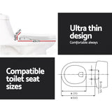 Toilet & Bidet Accessories: Cefito Non Electric Bidet Toilet Seat Cover Auto Smart Water Wash Dry