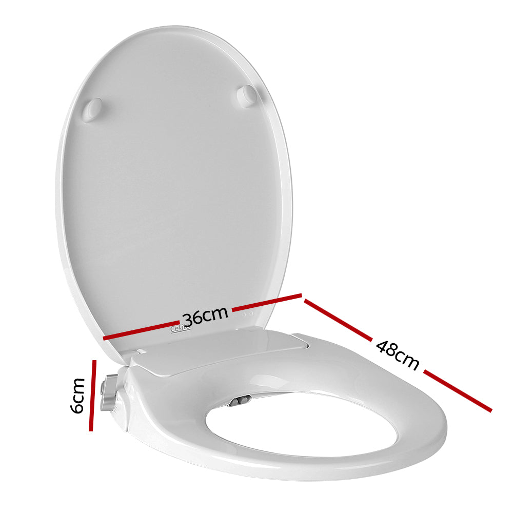 Toilet & Bidet Accessories: Cefito Non Electric Bidet Toilet Seat Cover Auto Water Spray Wash Knob Control