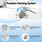 Cefito Non Electric Bidet Toilet Seat D-Shape Dual Nozzle Soft Close WaterMark DIY