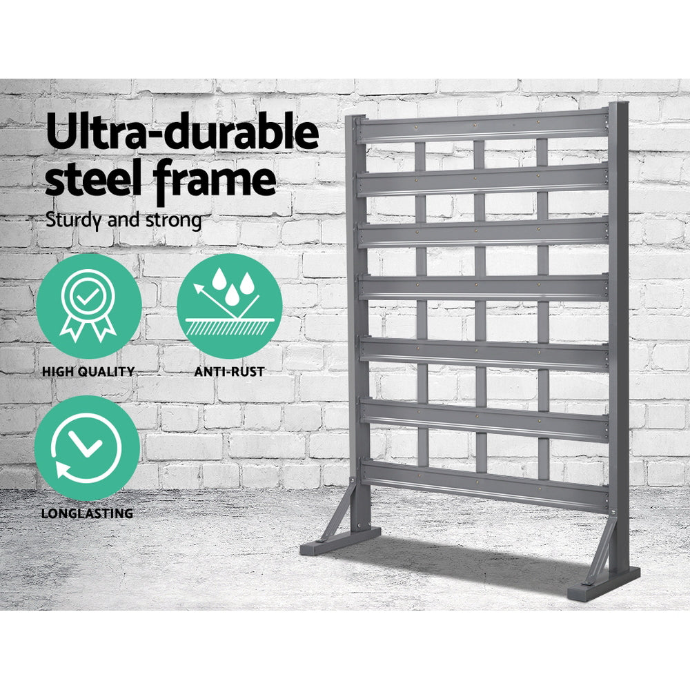 Wall Storage Racks: Giantz 47 Storage Bin Rack Free Stand Steel Stand