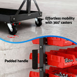 Wall Storage Racks: Giantz 74 Bins Storage Rack Double Sided Mobile Garage Workshop Tools Organizer