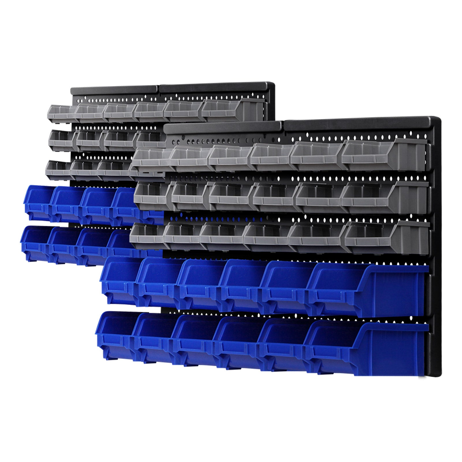 Wall Storage Racks: Giantz 60 Storage Bin Rack Wall Mounted