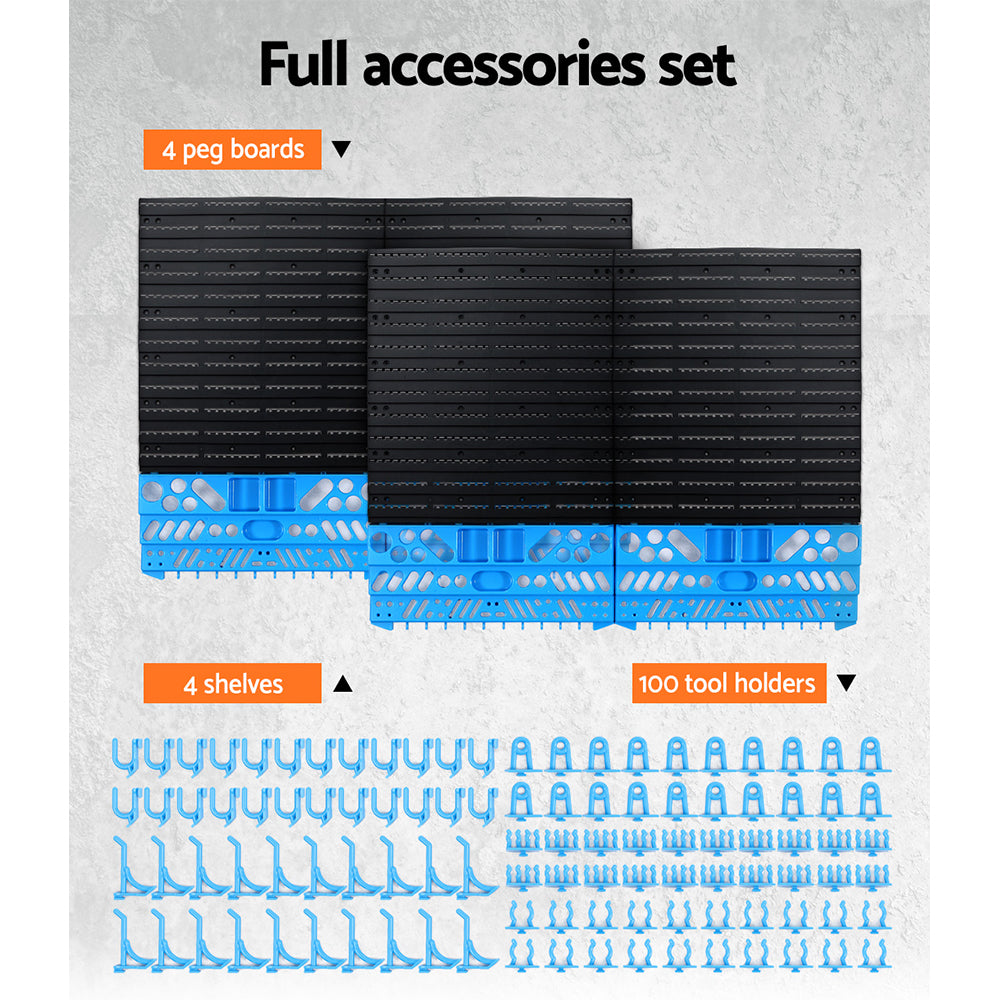Wall Storage Racks: Giantz 108 Storage Bin Rack Wall Mounted