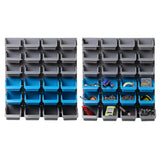 Wall Storage Racks: Giantz 48 Storage Bin Rack Wall Mounted Steel Board