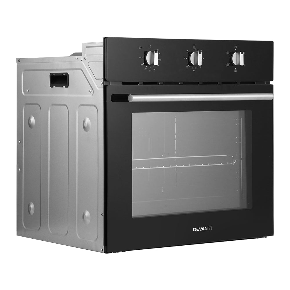 Ovens: Devanti 60cm Electric Built In Wall Oven Stainless Steel