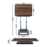 Artiss Book Stand Telescopic Book Holder with Page Clip Ergonomic Desktop Stands OAK