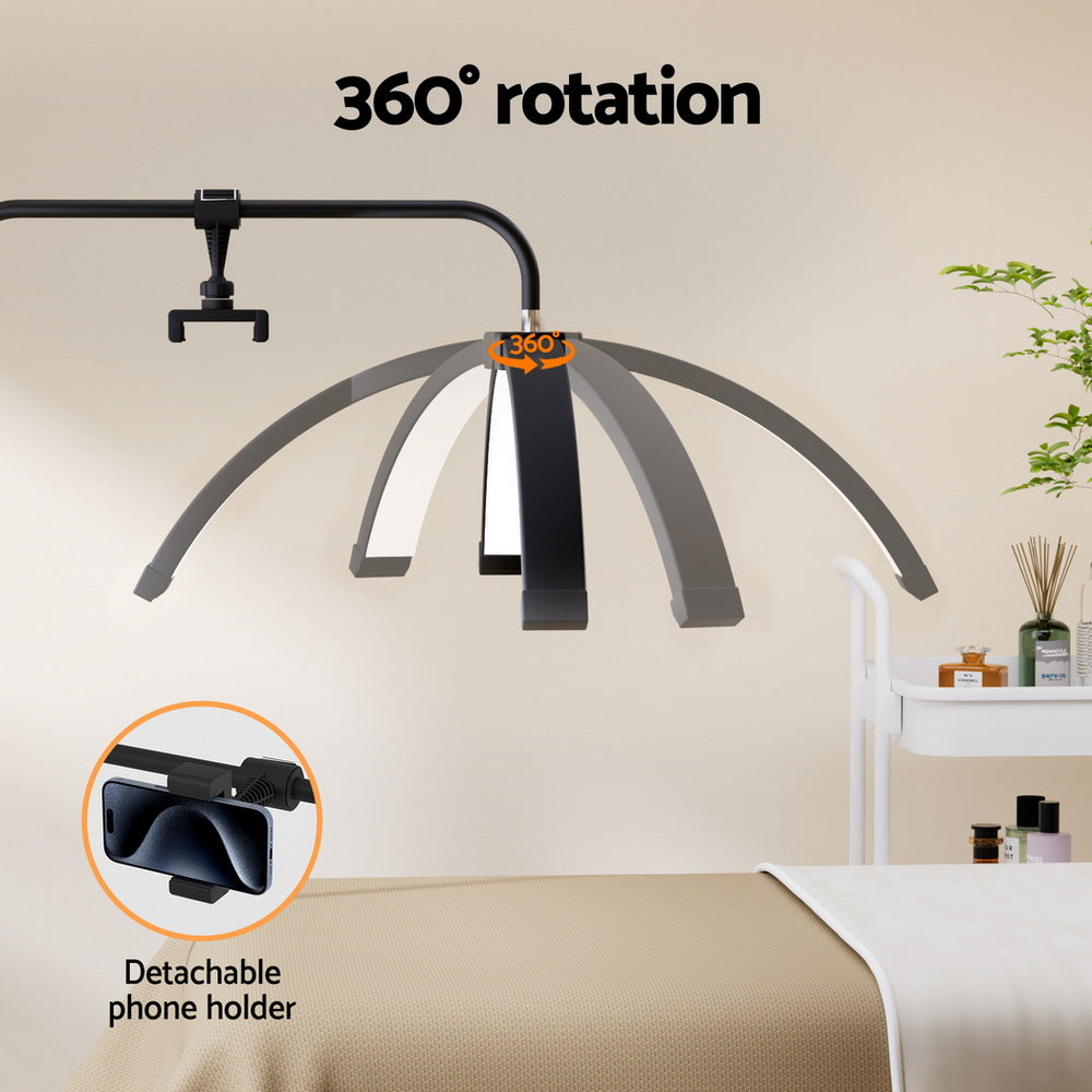 Makeup Mirrors: Embellir LED Beauty Light Half Moon Lamp Makeup Tattoo Eyelash Extensions Salon