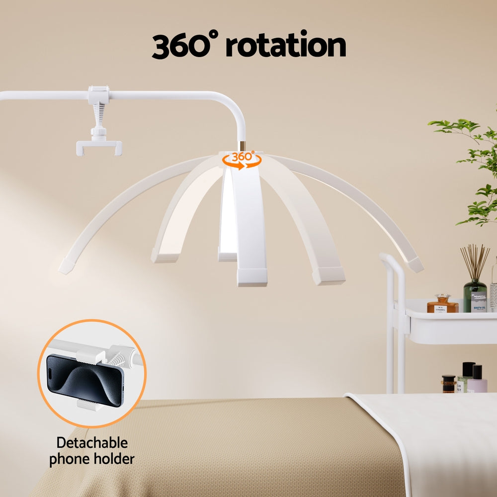 Makeup Mirrors: Embellir LED Beauty Light Half Moon Lamp Makeup Tattoo Eyelash Extensions Salon