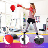 Boxing & Martial Arts: Everfit Adult Punching Bag Stand 150cm Adjustable Freestanding with Gloves and Pump