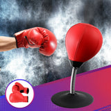 Boxing & Martial Arts: Everfit Desktop Punching Boxing Bag Stand Set with Pump Swivel Speed Balls