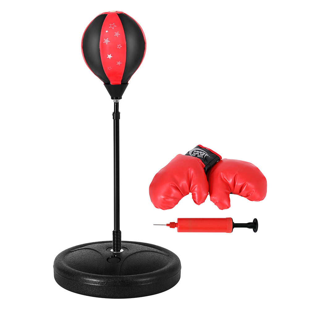 Boxing & Martial Arts: Everfit Punching Boxing Bag Stand Set Gloves with Pump Height Adjustable