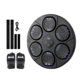 Boxing & Martial Arts: Everfit Music Boxing Machine Bluetooth Wall-Mounted Punch Target with LED Display & Gloves