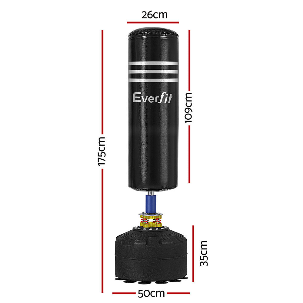 Boxing & Martial Arts: Everfit Boxing Punching Bag Stand 175CM Home Gym Training