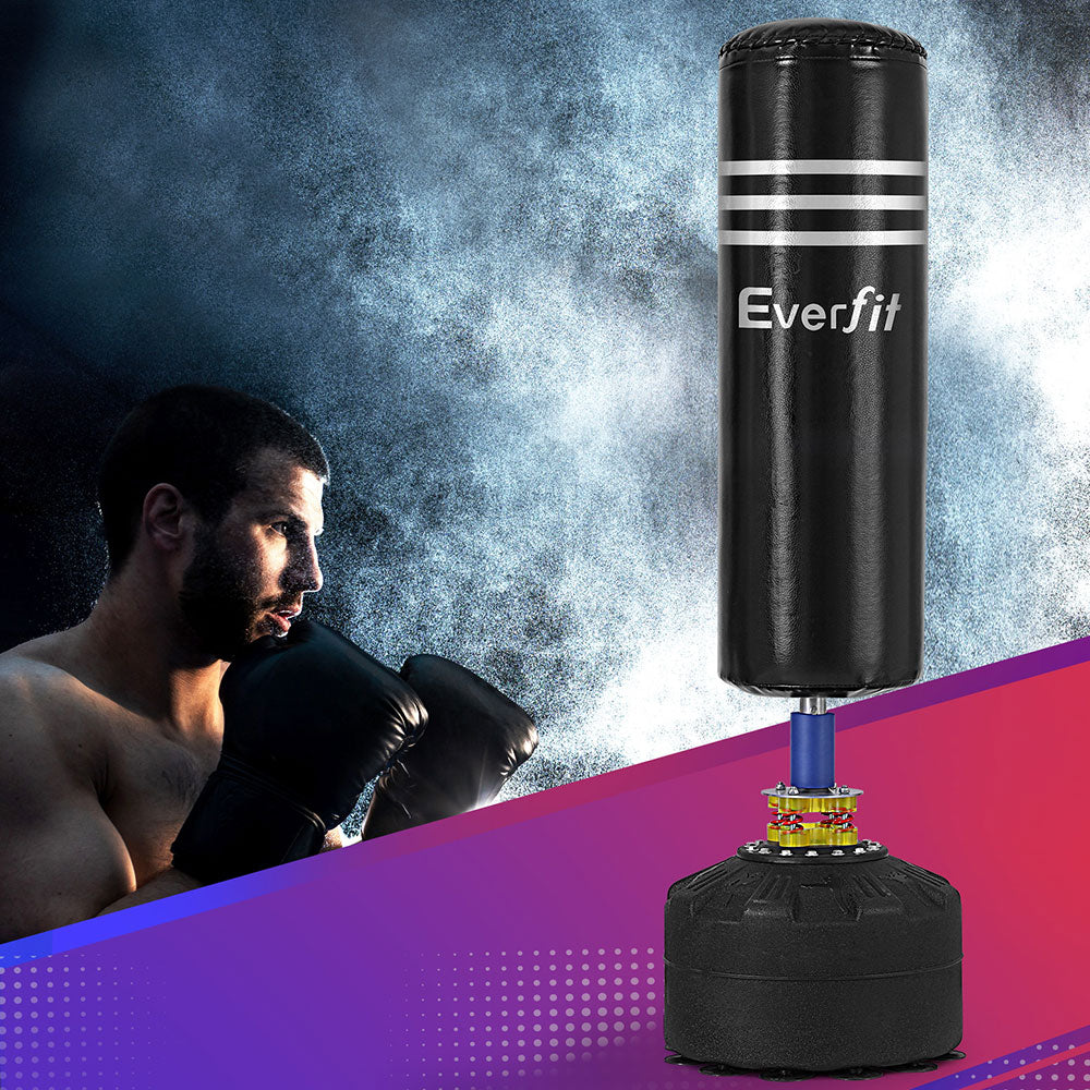 Boxing & Martial Arts: Everfit Boxing Punching Bag Stand 175CM Home Gym Training