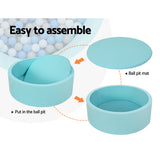Ball Pits & Play Pens: Keezi Kids Ball Pit 90x30cm Ocean Foam Play Pool Barrier Toys Children Blue