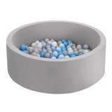 Ball Pits & Play Pens: Keezi Kids Ball Pit 90x30cm Ocean Foam Play Pool Barrier Toys Children Grey