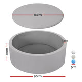 Ball Pits & Play Pens: Keezi Kids Ball Pit 90x30cm Ocean Foam Play Pool Barrier Toys Children Grey