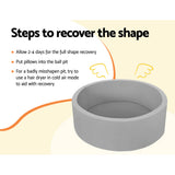 Ball Pits & Play Pens: Keezi Kids Ball Pit 90x30cm Ocean Foam Play Pool Barrier Toys Children Grey