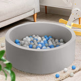 Ball Pits & Play Pens: Keezi Kids Ball Pit 90x30cm Ocean Foam Play Pool Barrier Toys Children Grey