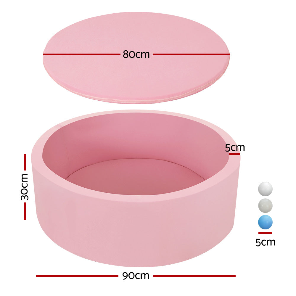Ball Pits & Play Pens: Keezi Kids Ball Pit 90x30cm Ocean Foam Play Pool Barrier Toys Children Pink